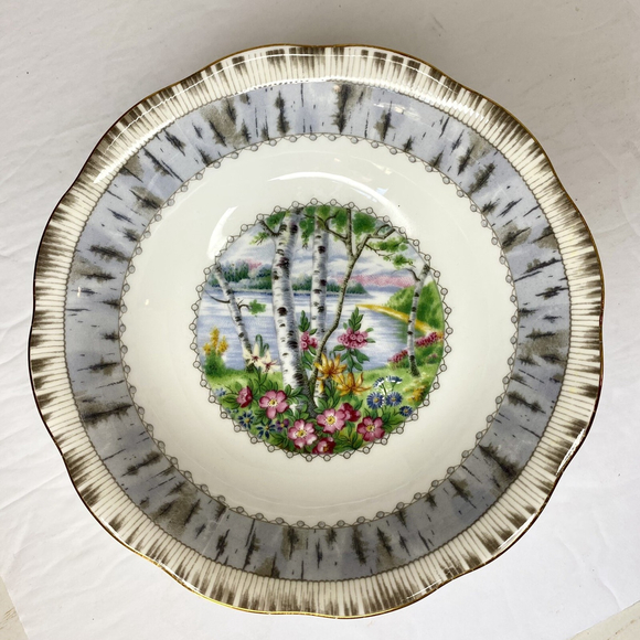 Royal Albert - SILVER BIRCH - Bone China - 5 3/8 Inch DESSERT / FRUIT BOWL - Picture 5 of 10
